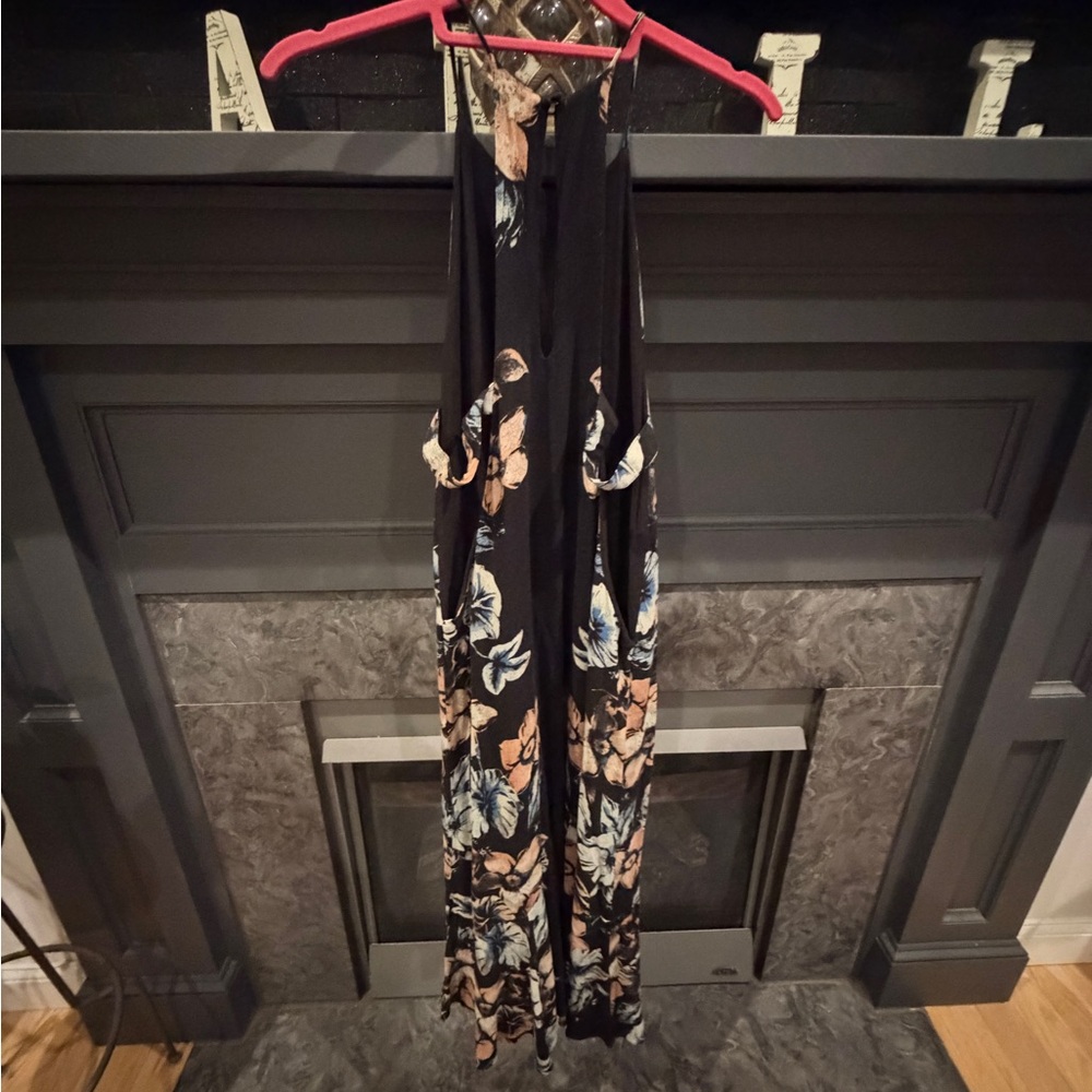 Free People Floral Black Maxi Dress Small - Picture 3 of 13
